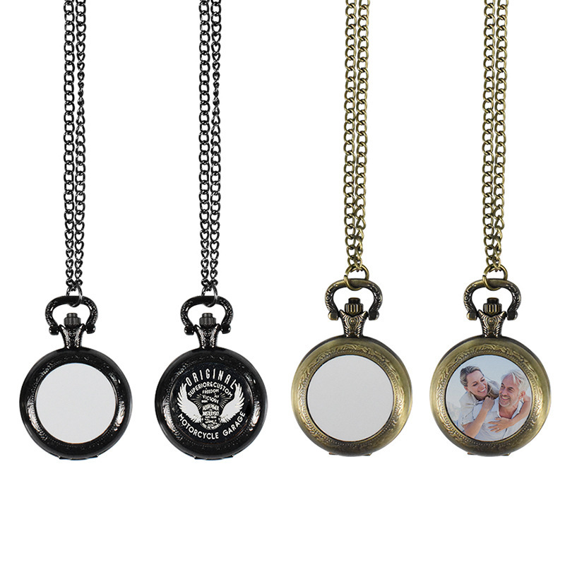 Jewelry Watches For Women - قلادة ساعة جيب معدنية عتيقة مخصصة،