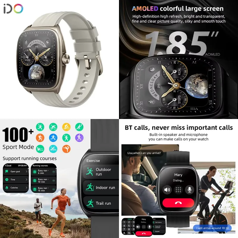 Smartwatch - ساعة ذكية رجالية أنيقة 2025 بشاشة