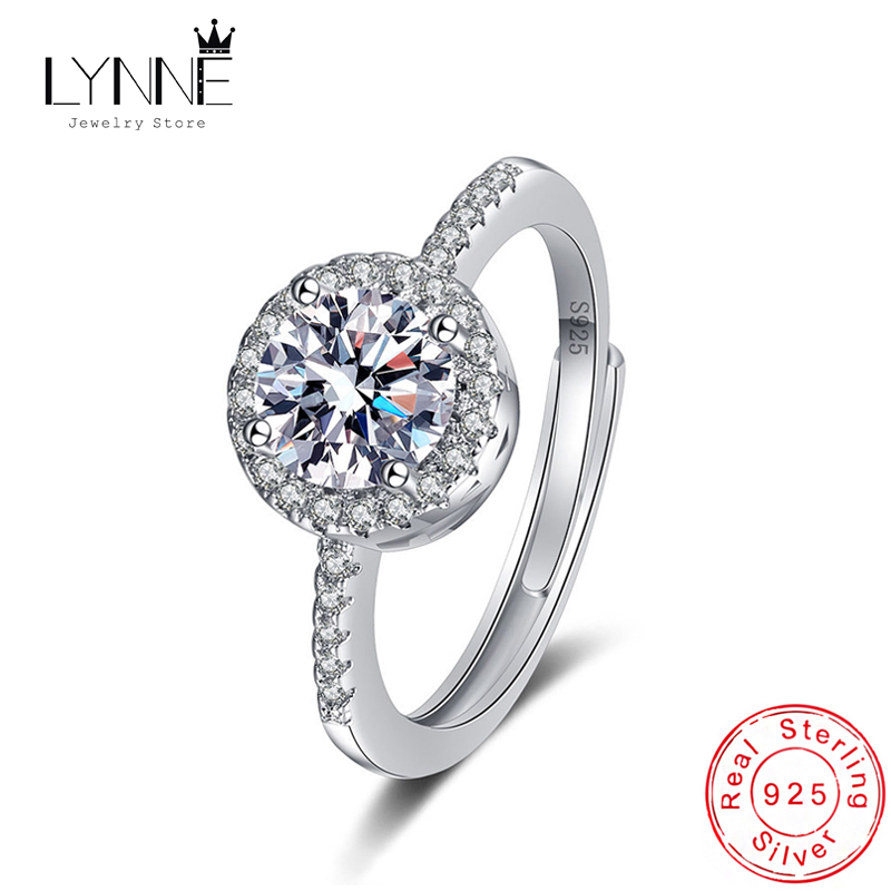 Statement Cocktail Ring - جديد 925 فضة جولة AAA زركون