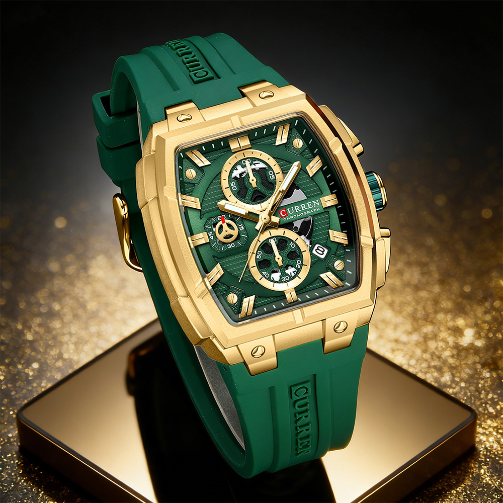 Jewellery Watch - ساعة CURREN الفاخرة للرجال، ساعة يد