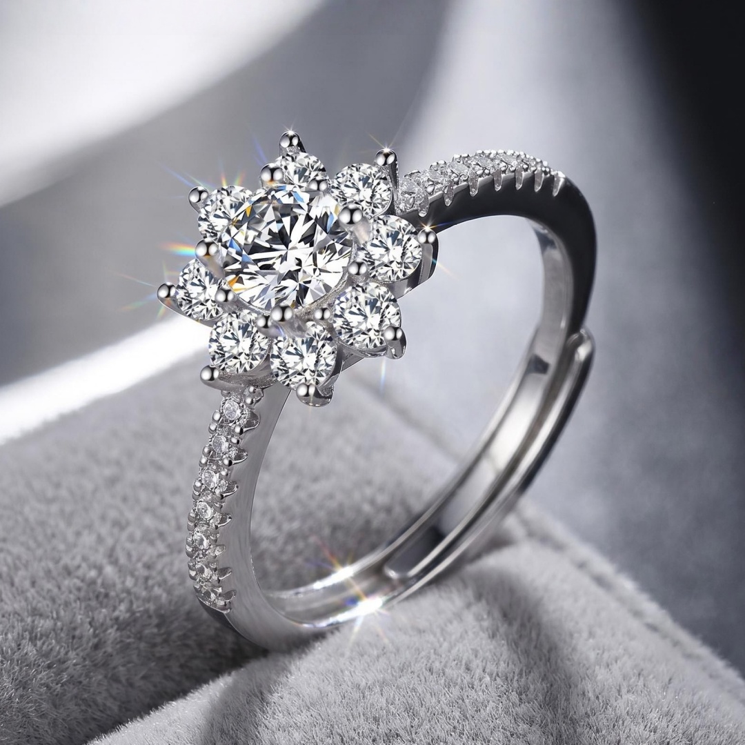 Statement Cocktail Ring - خاتم فضة استرليني 925 فاخر بتصميم