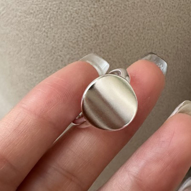 Statement Cocktail Ring - خواتم خطوبة قابلة للتعديل من الفضة