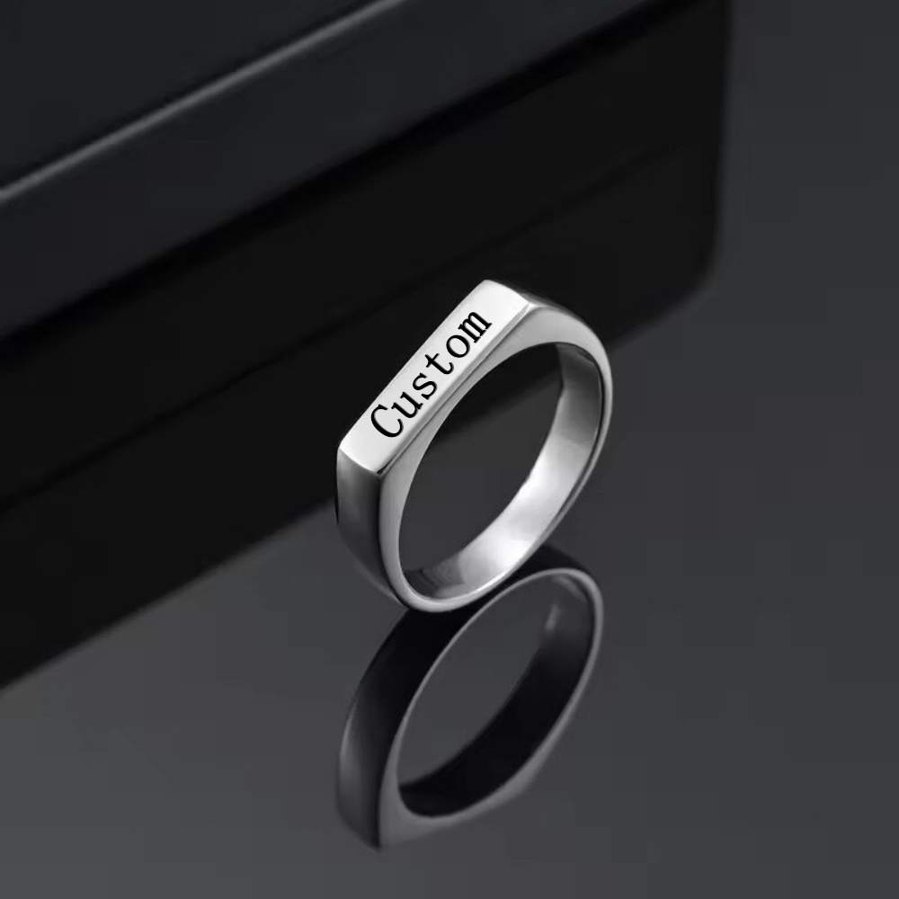 خاتم مخصص منقوش بالاسم والصورة - مراجعة Statement Cocktail Ring وسعره