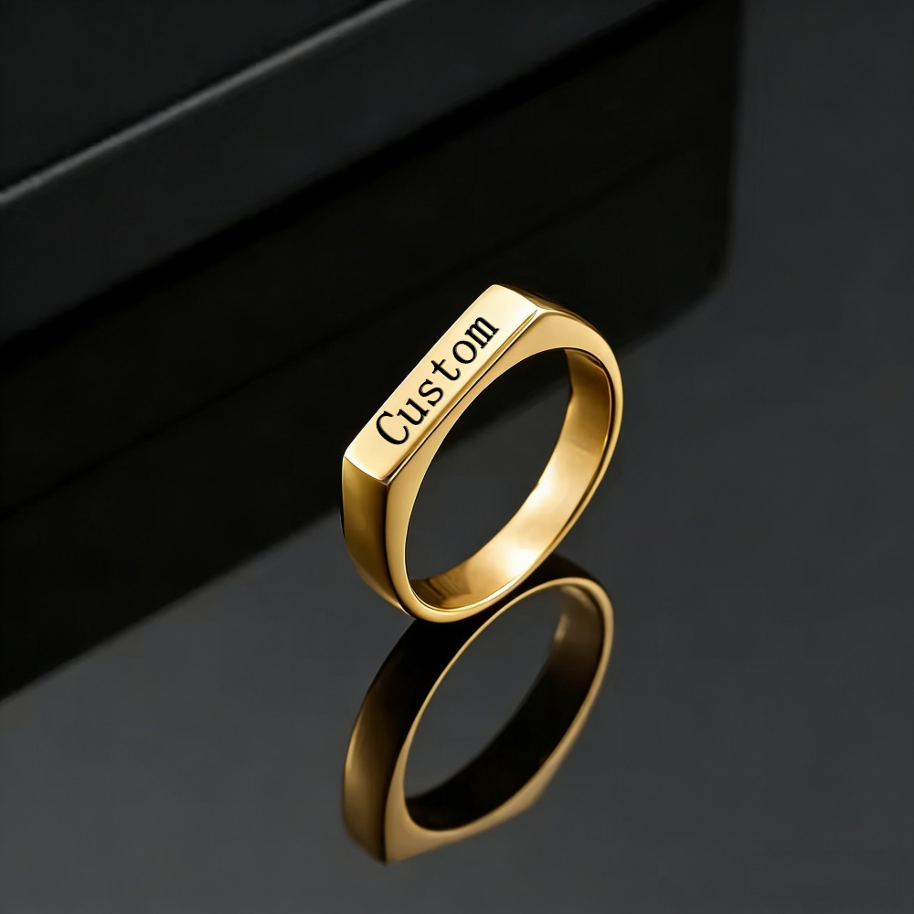 خاتم مخصص منقوش بالاسم والصورة - مراجعة Statement Cocktail Ring وسعره