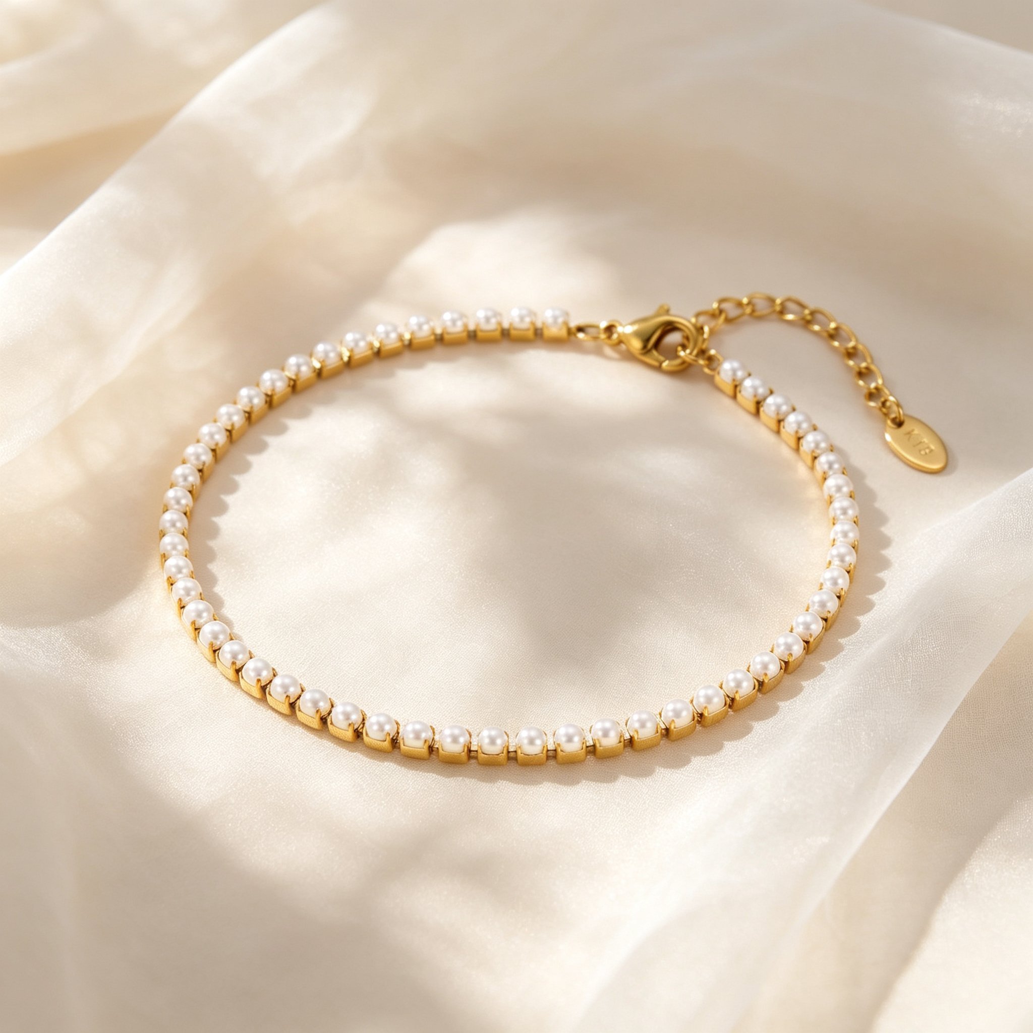 سوار كاحل أنيق مزخرف باللؤلؤ ا - مراجعة Jc Jewelry & Watches وسعره