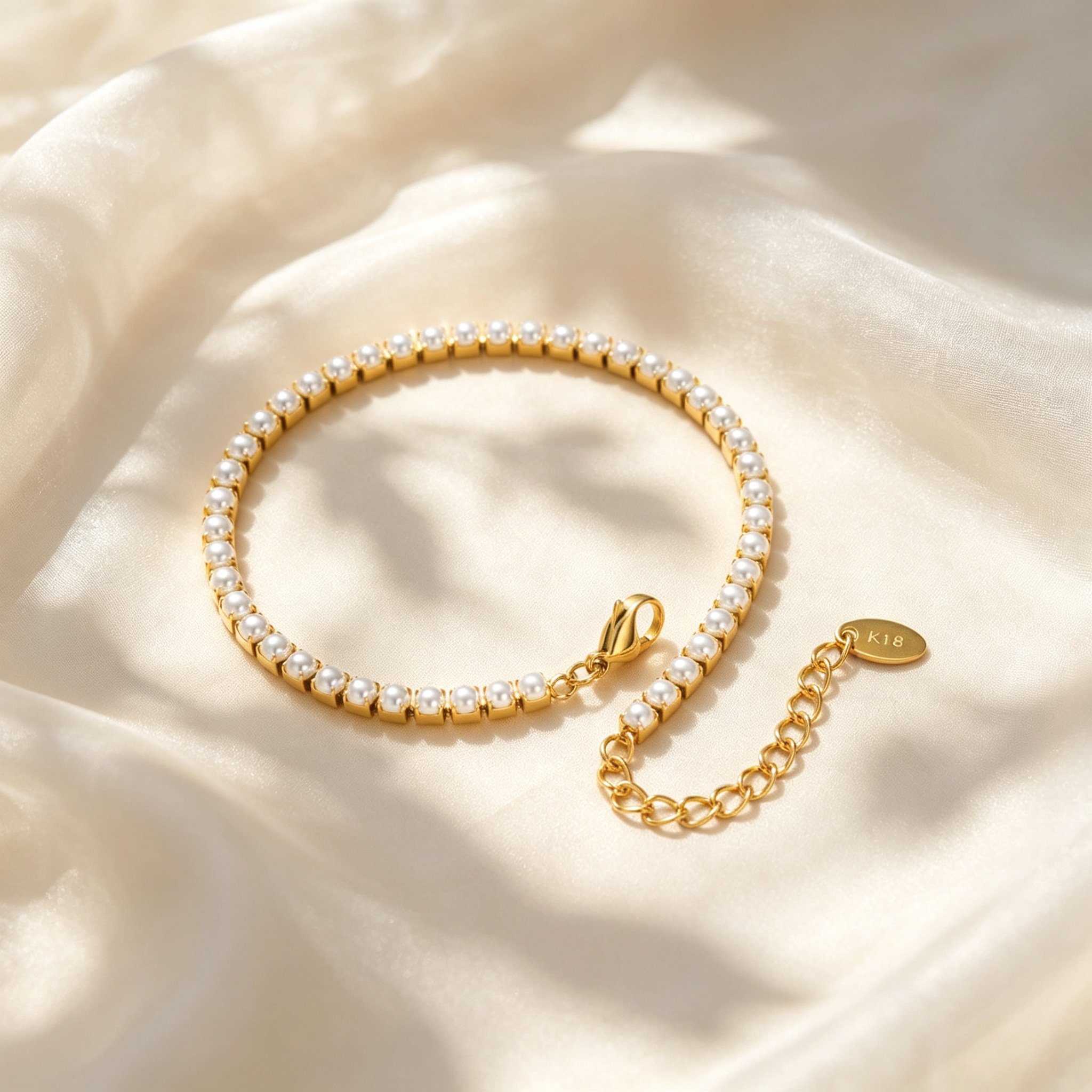 سوار كاحل أنيق مزخرف باللؤلؤ ا - مراجعة Jc Jewelry & Watches وسعره