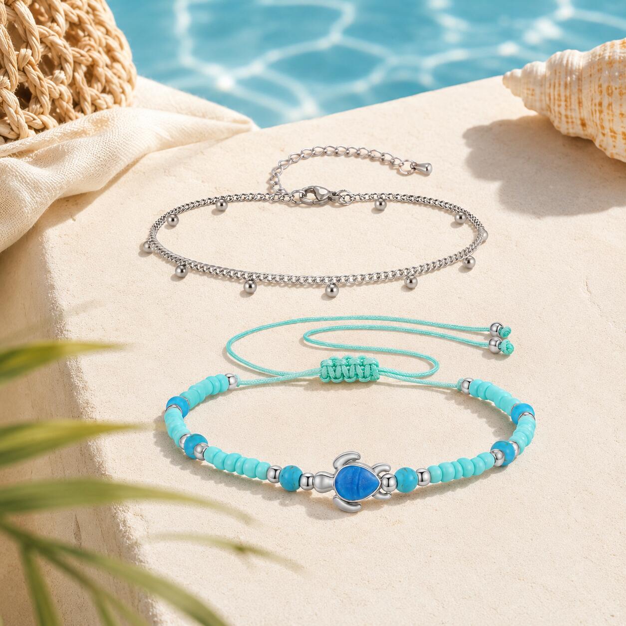 طقم خلاخيل من الفولاذ المقاوم  - مراجعة Jc Jewelry & Watches وسعره