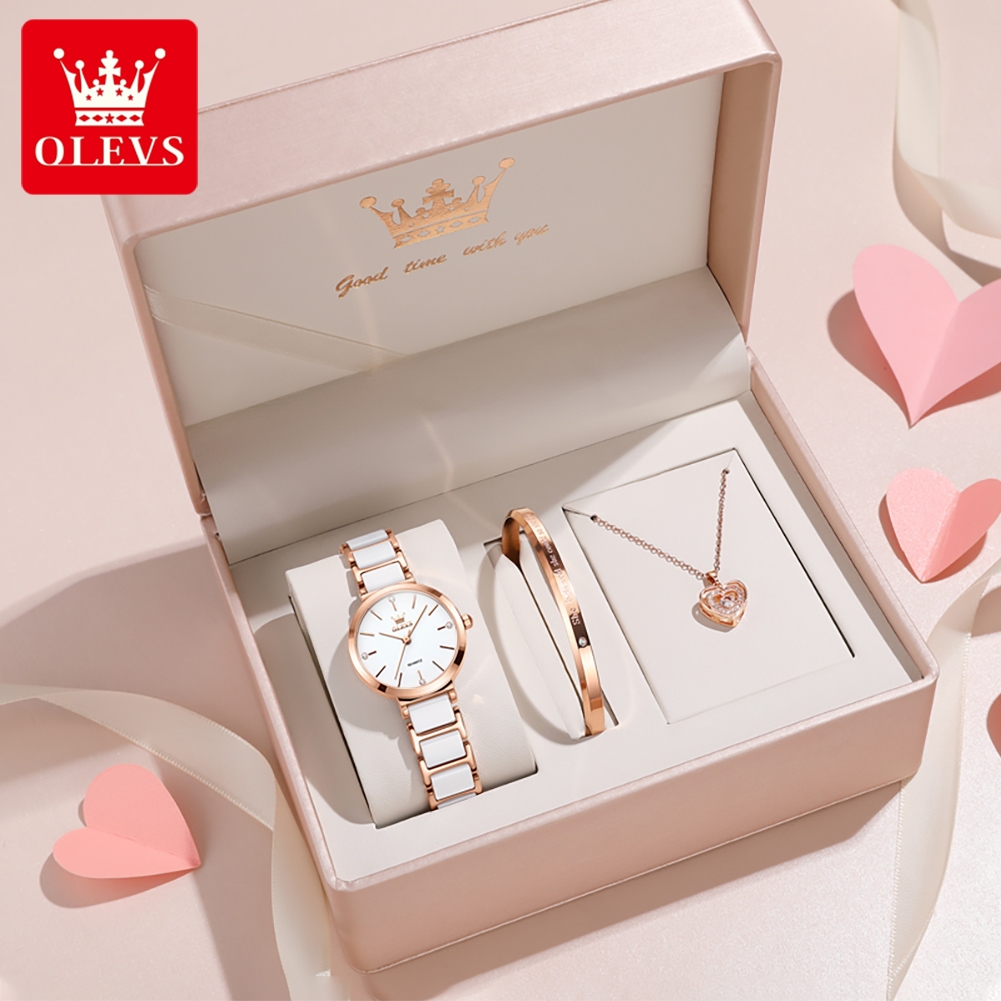 OLEVS ساعة نسائية 5877 ساعة كو - مراجعة Jewelry Watches For Women وسعره
