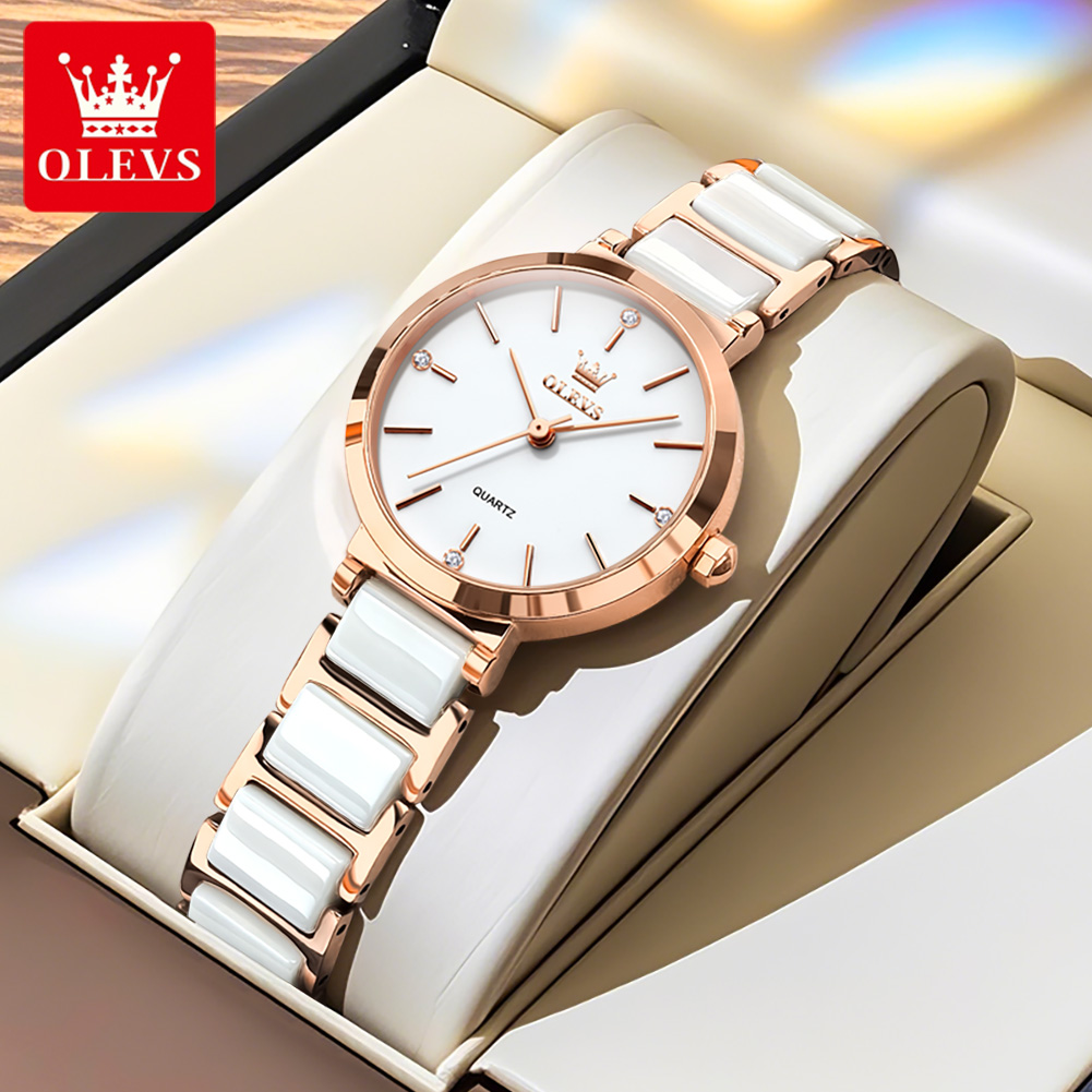 OLEVS ساعة نسائية 5877 ساعة كو - مراجعة Jewelry Watches For Women وسعره