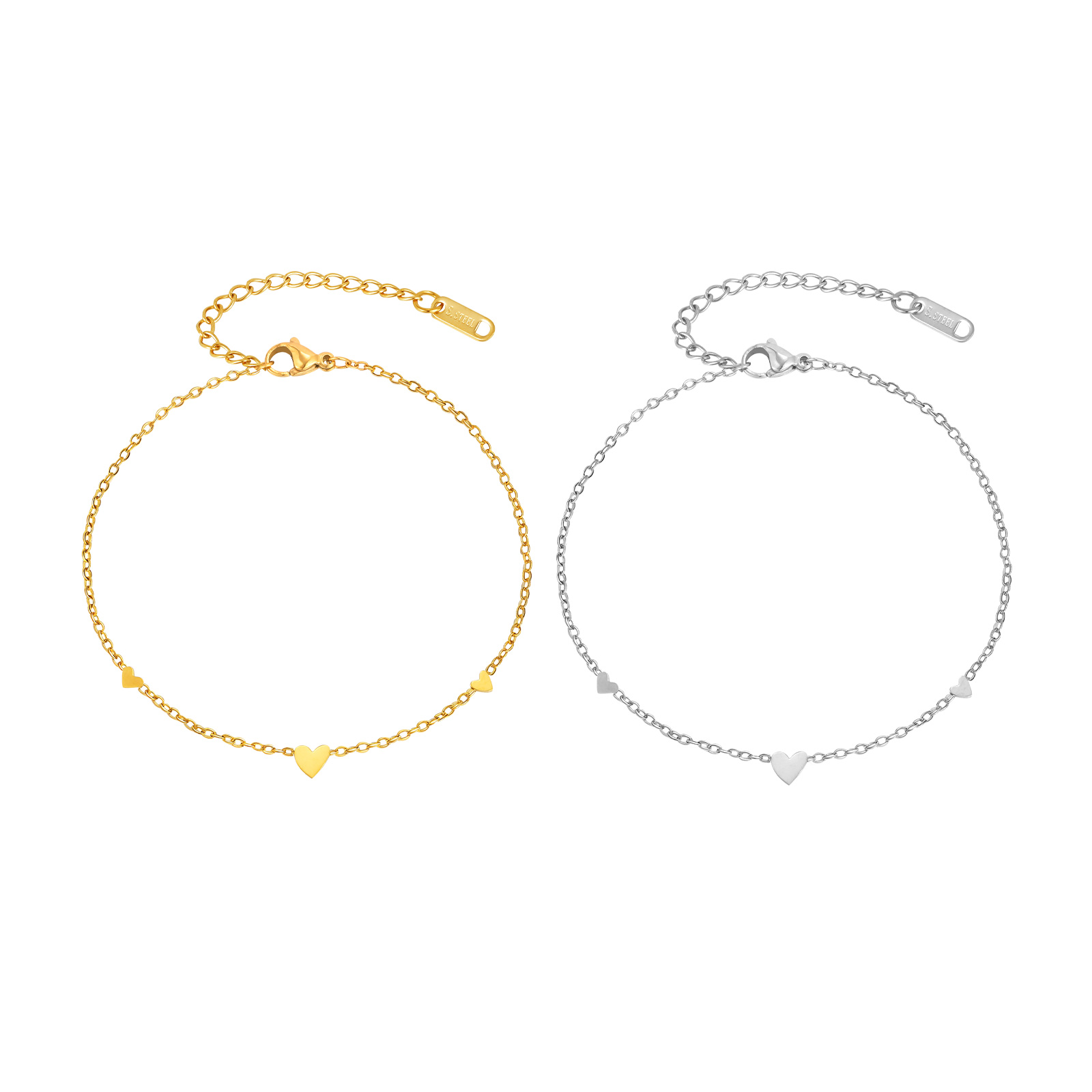 خلخال على شكل قلب من الفولاذ ا - مراجعة Jc Jewelry & Watches وسعره