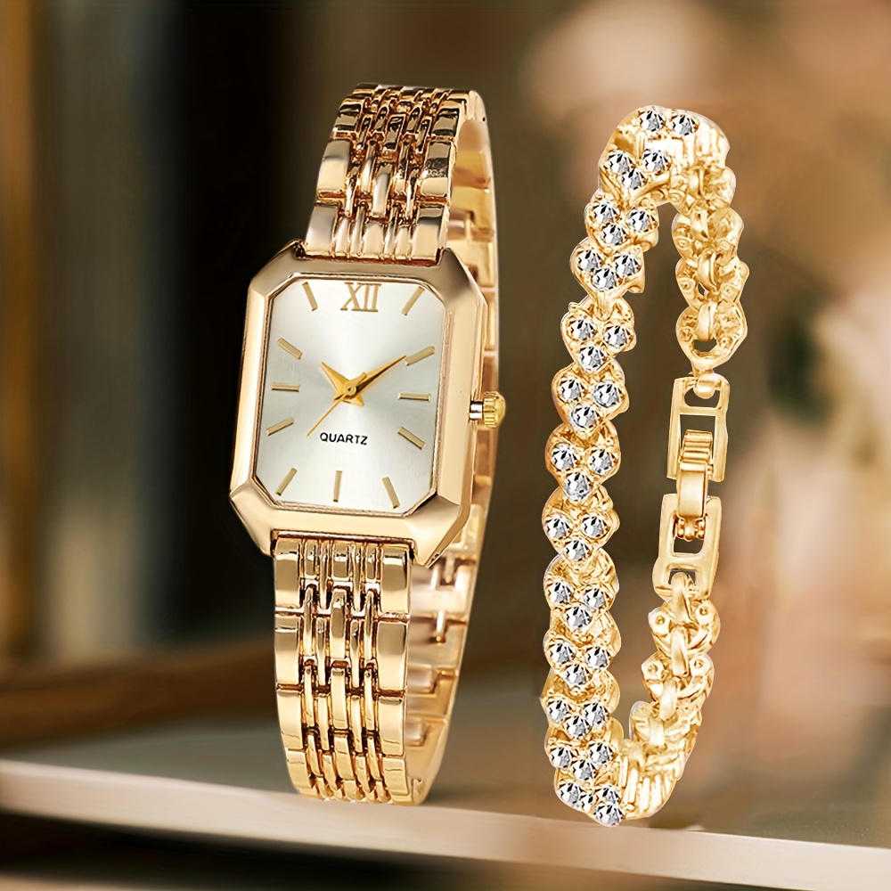 قطعتان من ساعات اليد النسائية  - مراجعة Jewelry Watches For Women وسعره