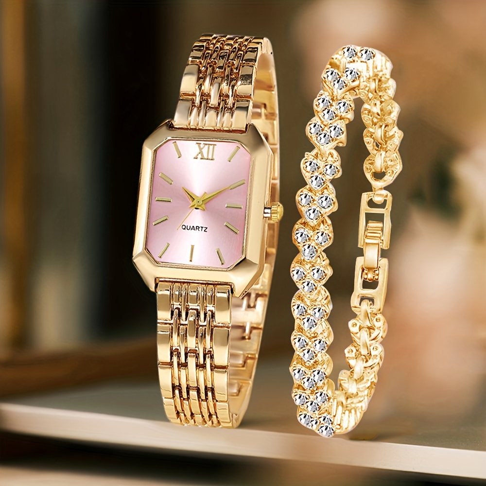 قطعتان من ساعات اليد النسائية  - مراجعة Jewelry Watches For Women وسعره