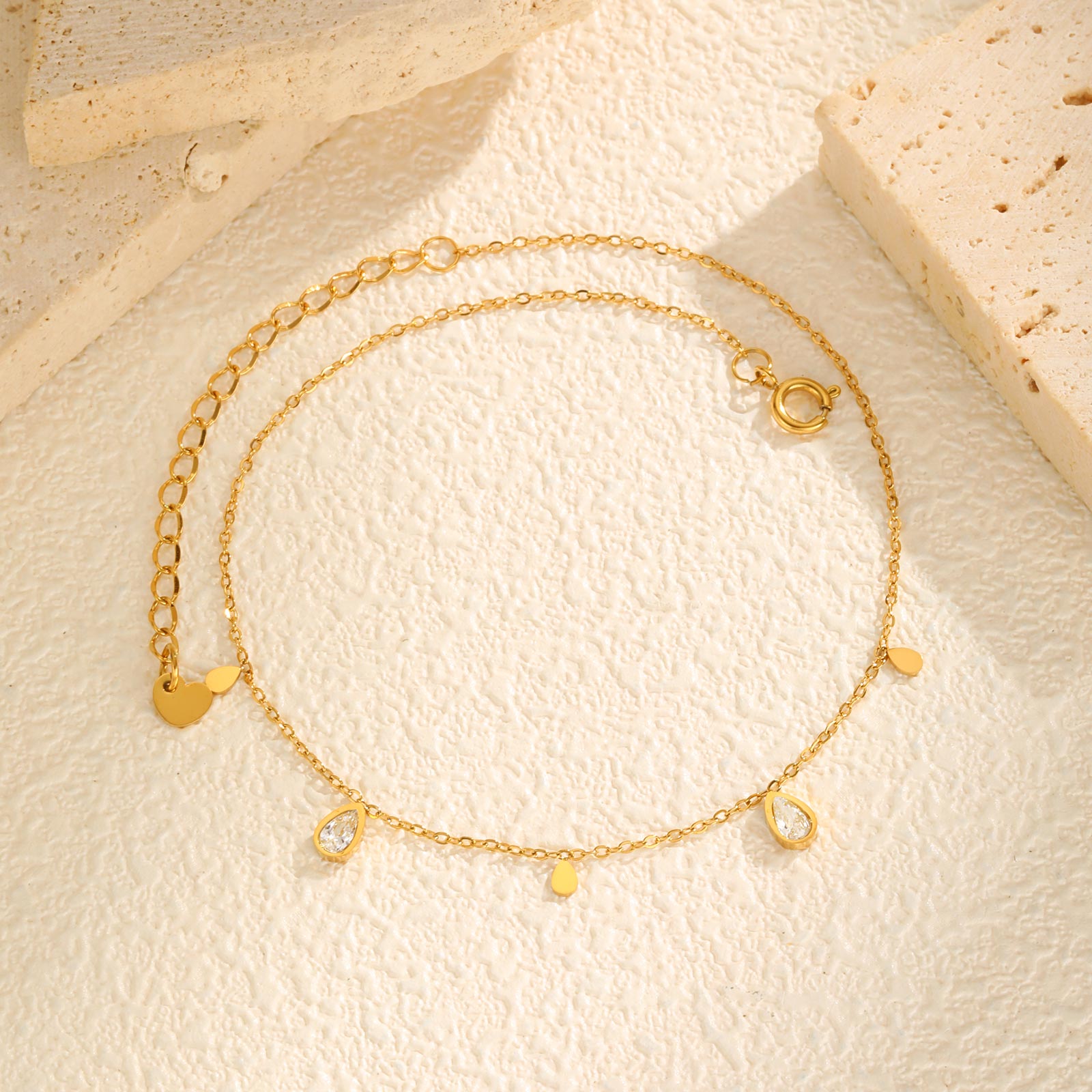 خلخال الزركون على شكل قطرة ماء - مراجعة Jc Jewelry & Watches وسعره