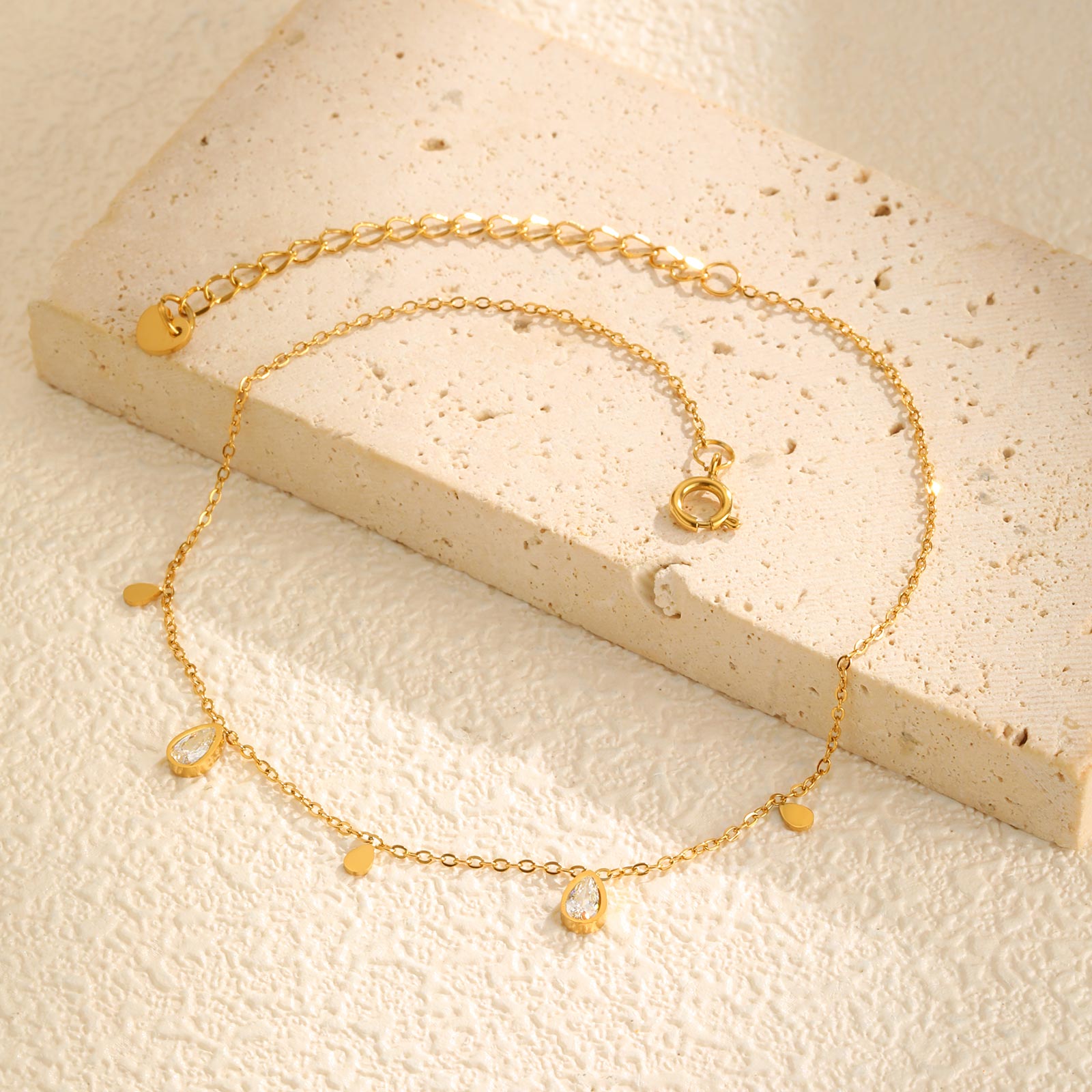 خلخال الزركون على شكل قطرة ماء - مراجعة Jc Jewelry & Watches وسعره