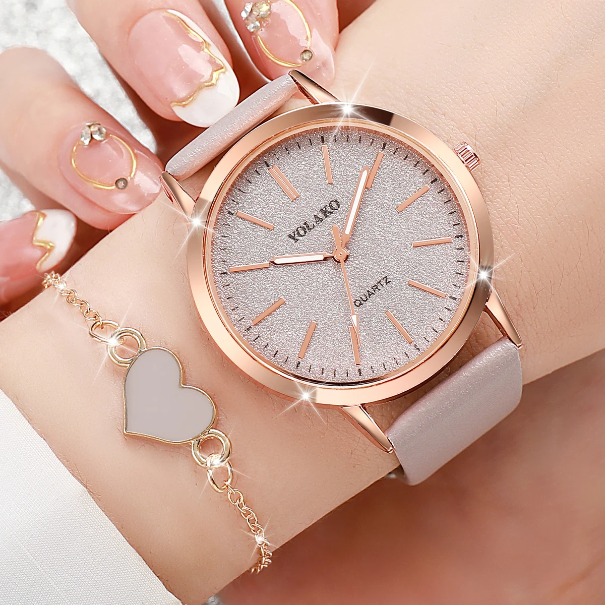 طقم ساعتين نسائيتين أنيقتين مع - مراجعة Jewelry Watches For Women وسعره