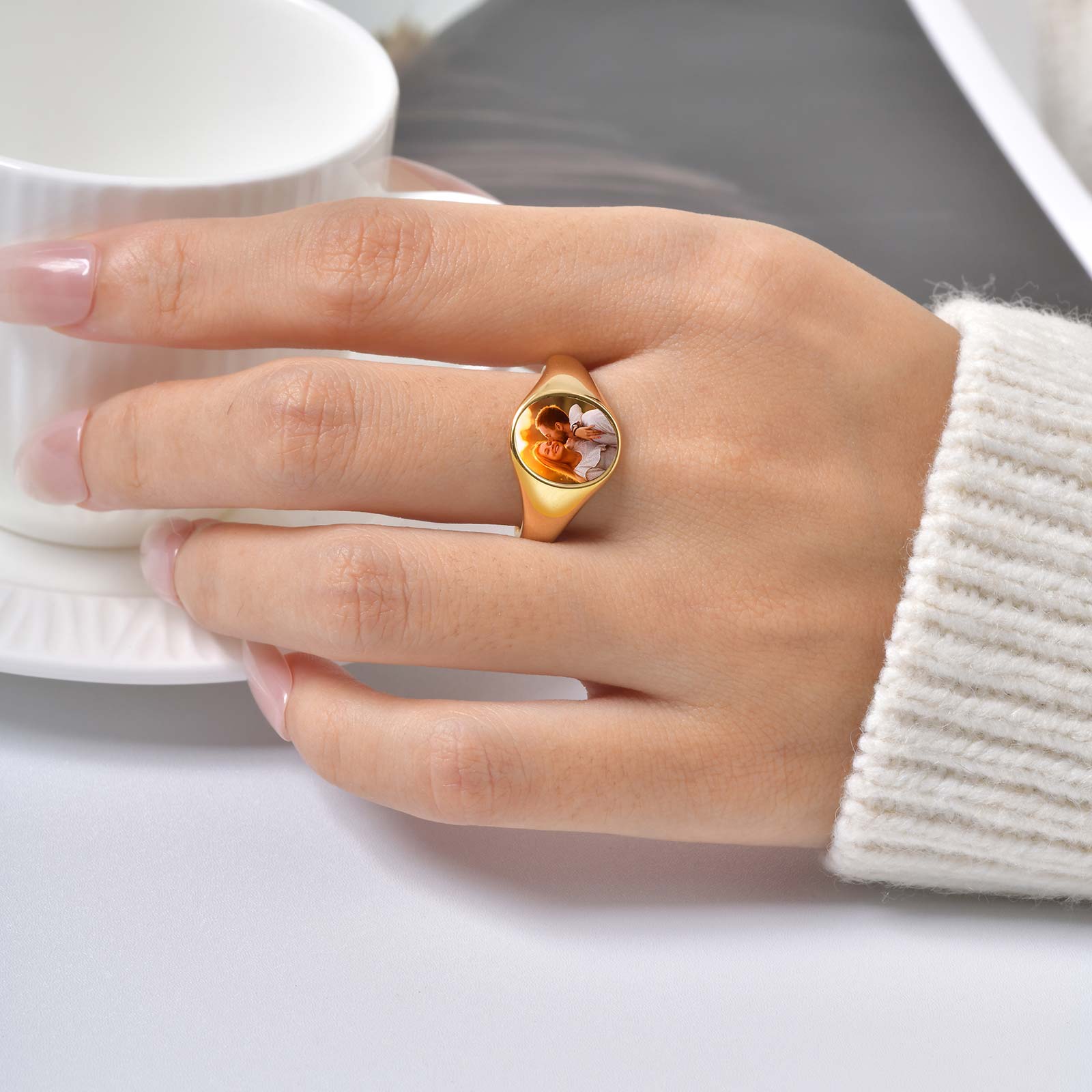 مخصص صور الخاتم الدائري للمرأة - مراجعة Statement Cocktail Ring وسعره