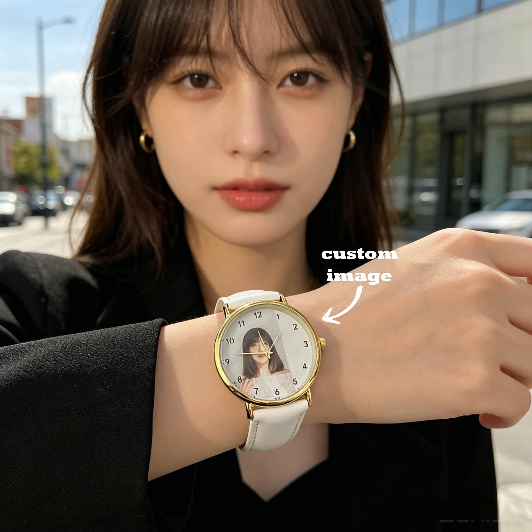 ساعة نسائية مخصصة مع صورة ونص  - مراجعة Jewelry Watches For Women وسعره