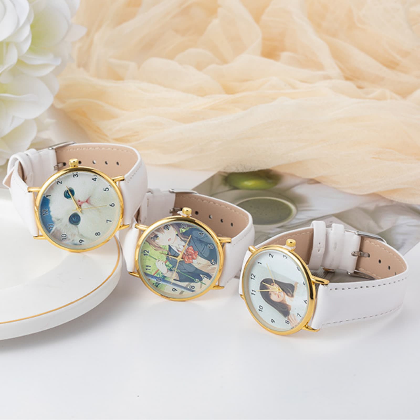 ساعة نسائية مخصصة مع صورة ونص  - مراجعة Jewelry Watches For Women وسعره