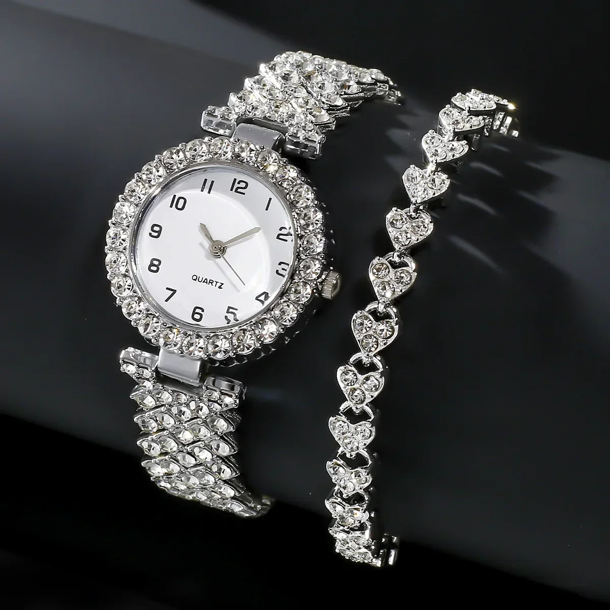 1 قطعة/2 قطعة مجموعة ساعات نسا - مراجعة Jewelry Watches For Women وسعره