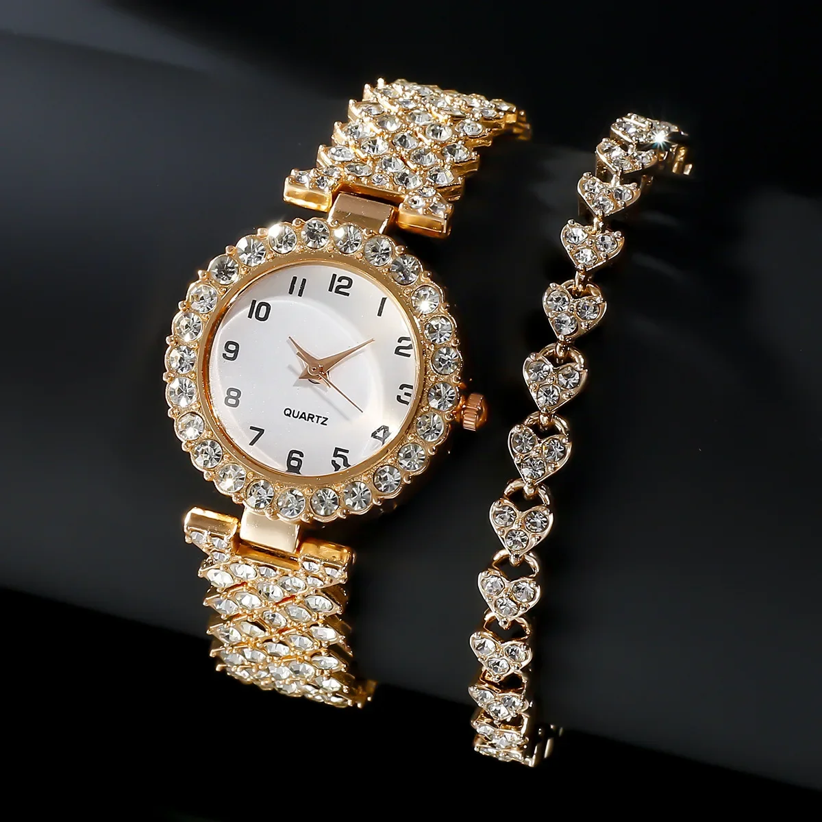 1 قطعة/2 قطعة مجموعة ساعات نسا - مراجعة Jewelry Watches For Women وسعره