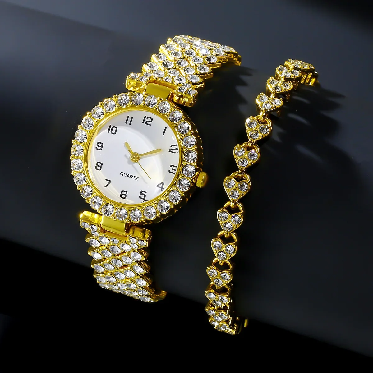 1 قطعة/2 قطعة مجموعة ساعات نسا - مراجعة Jewelry Watches For Women وسعره