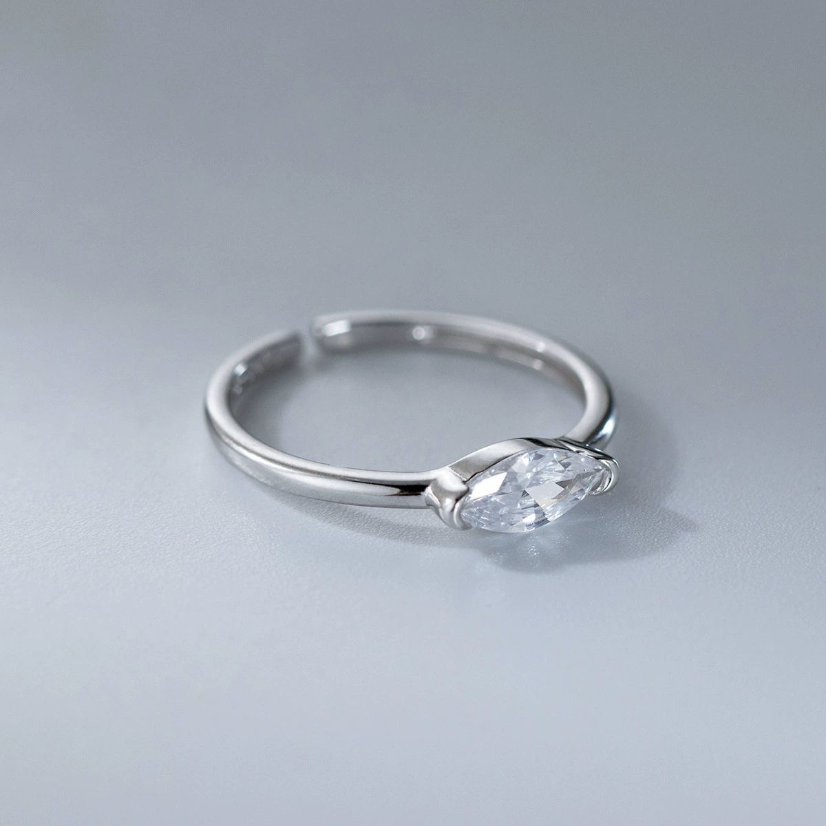 925 فضة خواتم للنساء هندسية غر - مراجعة Statement Cocktail Ring وسعره