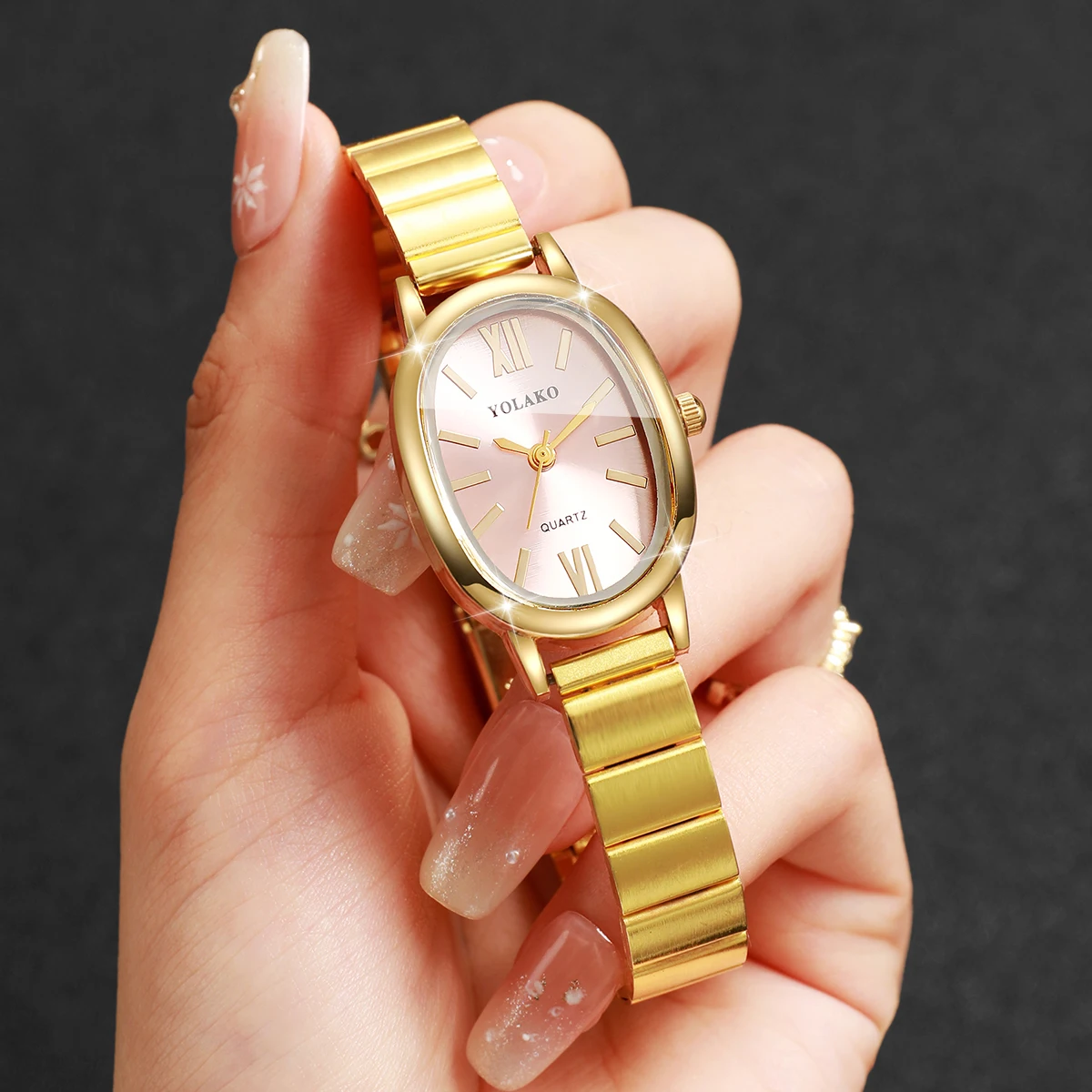 ساعة يد نسائية أنيقة بقرص وردي - مراجعة Jewelry Watches For Women وسعره