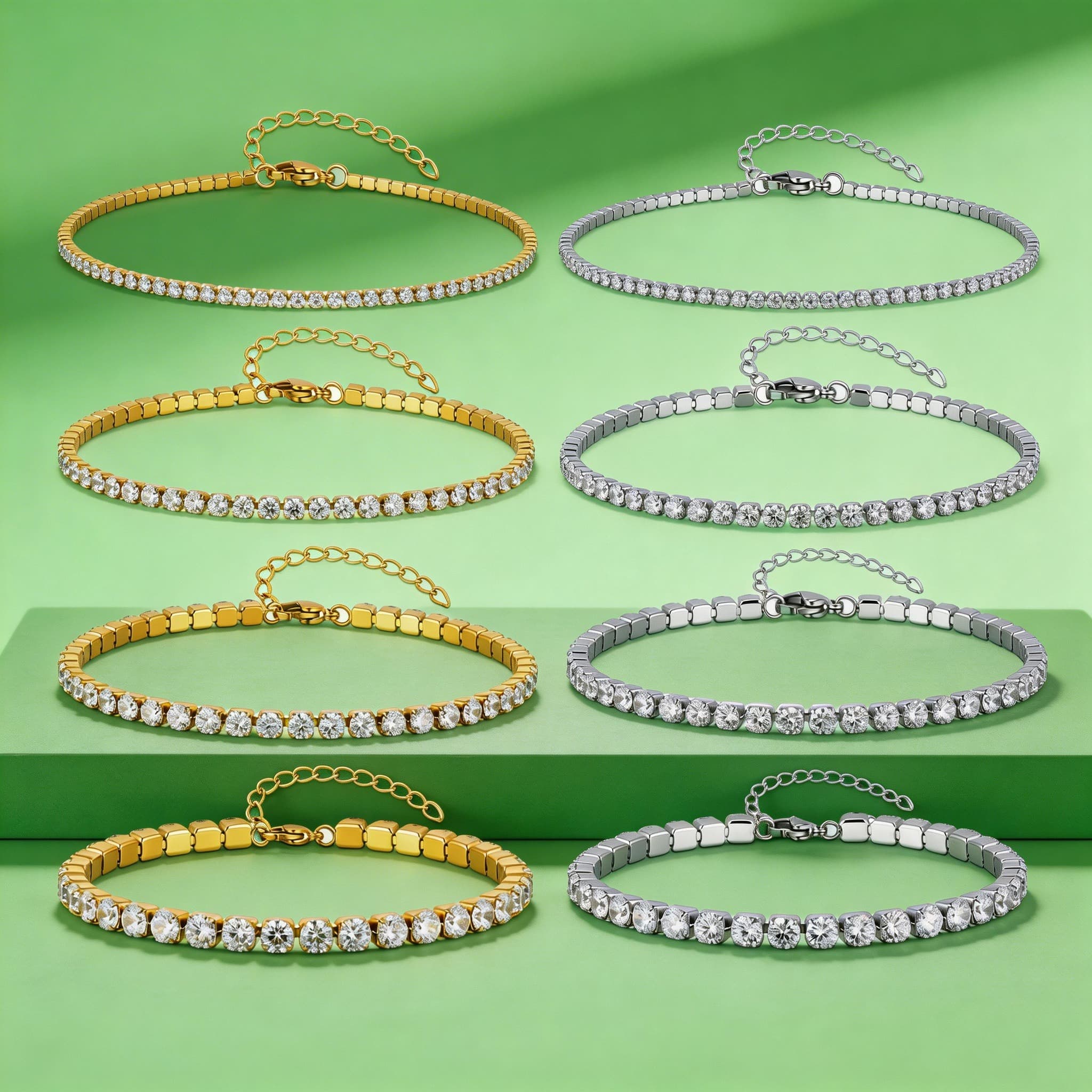 سلسلة كاحل فاخرة من الزركون 2/ - مراجعة Jc Jewelry & Watches وسعره